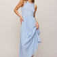 Charlotte Midi Dress in Light Blue