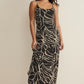 Charisma Tova Palm Midi Dress