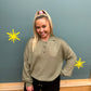 Corinna Collared Sweater in Green