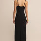 Elvie Midi Dress in Black
