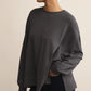 Modern Weekender Crewneck in Charcoal Heather