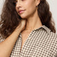 River Plaid Button Up in Dark Chocolate