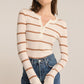 Scarlett Rib Henley in Sea Salt