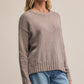 Beck Textured Sweater in Light Tavern