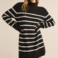 Fin Stripe Sweater Dress Black