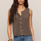 Syd Sweater Vest in Pebble Coast