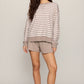 The Everyday Striped Crew in Heather Ash