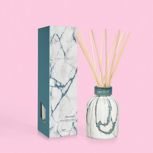 Volcano Modern Marble Petite Reed Diffuser, 5.7 fl oz