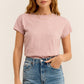 Torrie Modern Slub Tee in Lilac Gray