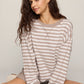 The Everyday Striped Crew in Heather Ash