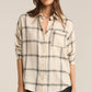River Plaid Button Up in Sea Salt