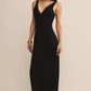 Elvie Midi Dress in Black