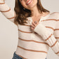 Scarlett Rib Henley in Sea Salt