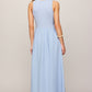 Charlotte Midi Dress in Light Blue