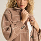 Toni Plaid Tucker Jacket in Heather Taupe