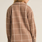 Toni Plaid Tucker Jacket in Heather Taupe
