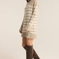 Fin Stripe Sweater Dress Heather Taupe