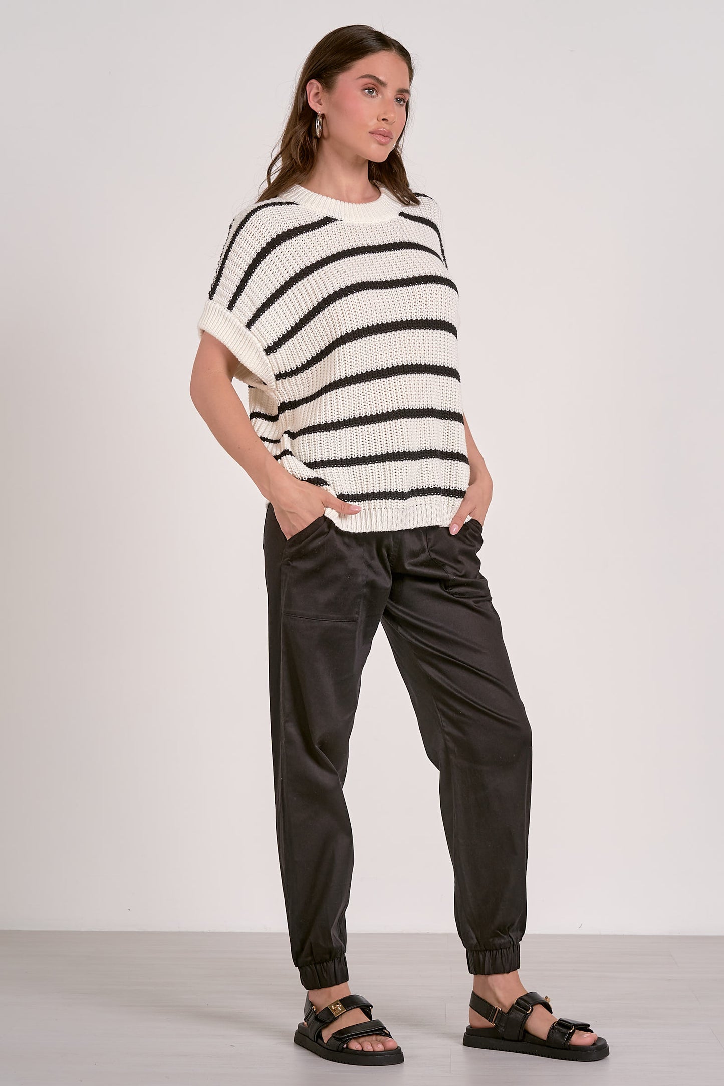 Cami Striped Sleeveless Sweater