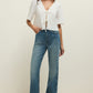 La Belle Linen Top in White