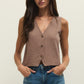Noelle Textured Tank Top in Milk Shake