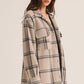 Toni Plaid Tucker Jacket in Crystal Grey