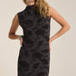 Tatum Shadow Floral Midi Dress Black