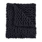 Chenille Chunky Throw in Black