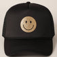 Gold Happy Face Foam Trucker Hat