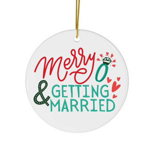 Engaged Holiday Ornament