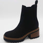 Jorey Black Lug Sole Block Heel