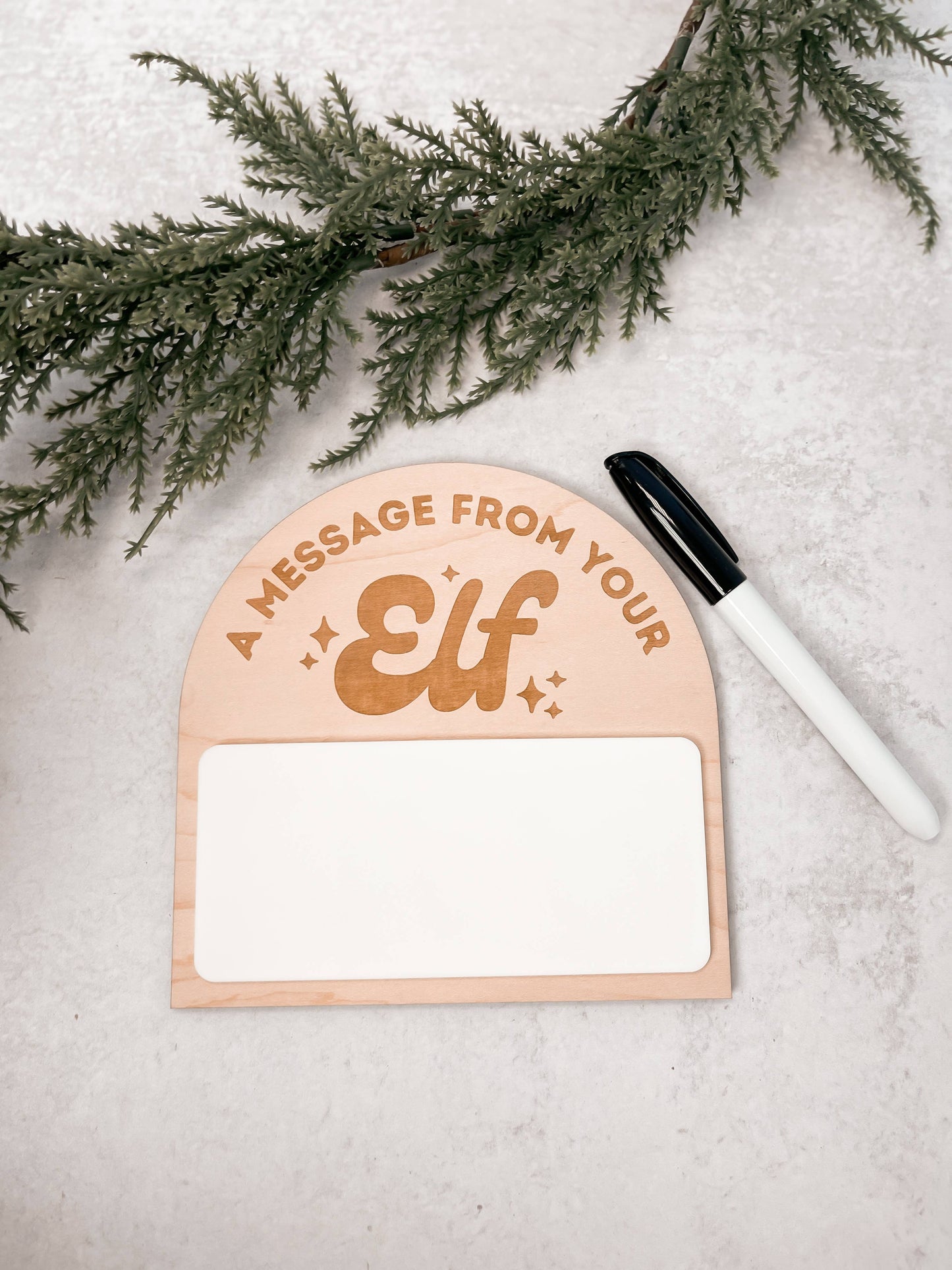 A Message From Your Elf Reusable Whiteboard Sign